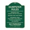 Signmission Designer Series-Residents Only Violators Prosecuted Bag Your Trash No Parking A-DES-G-1824-9895 - alternate 1